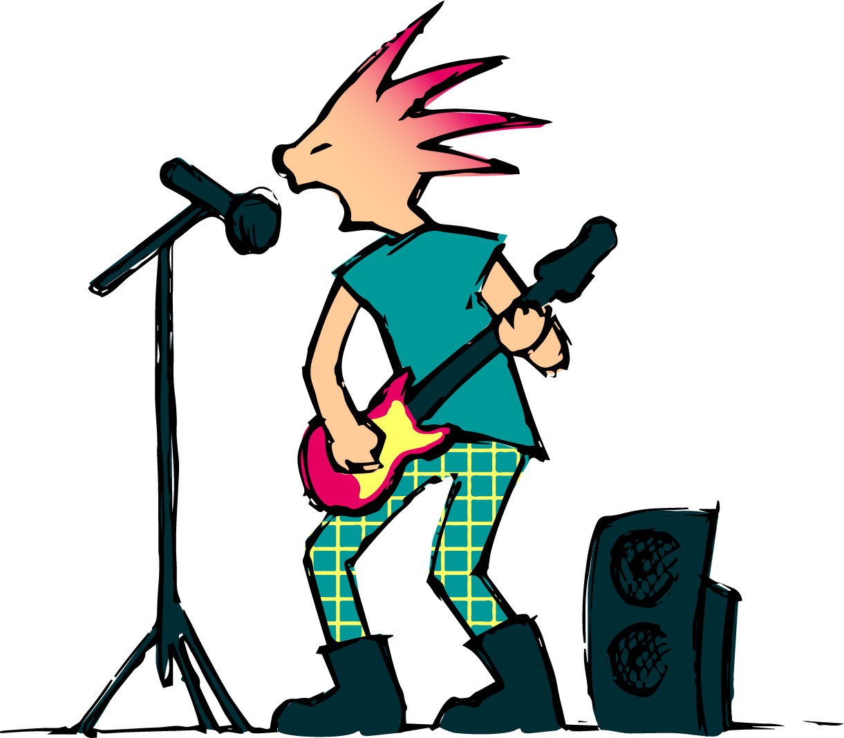 Rock im Garten